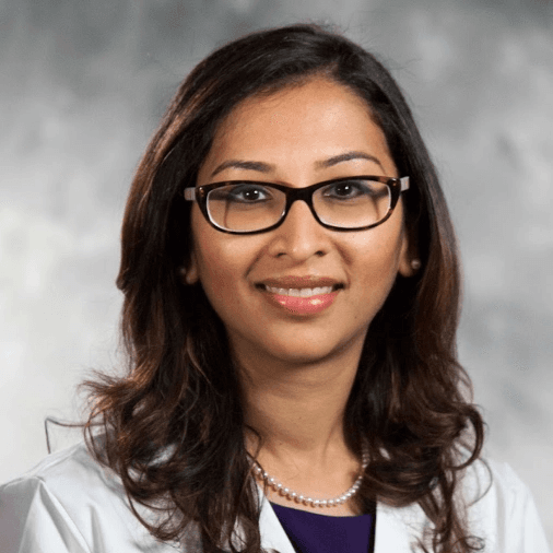 Headshot of Afreen Idris Shariff, MD, MBBS<br /> Director, Duke Endo-Oncology Program,<br /> Checkpoint NOW Health<br /> <i>Duke Cancer Network,<br /> Duke Cancer Institute</i>
